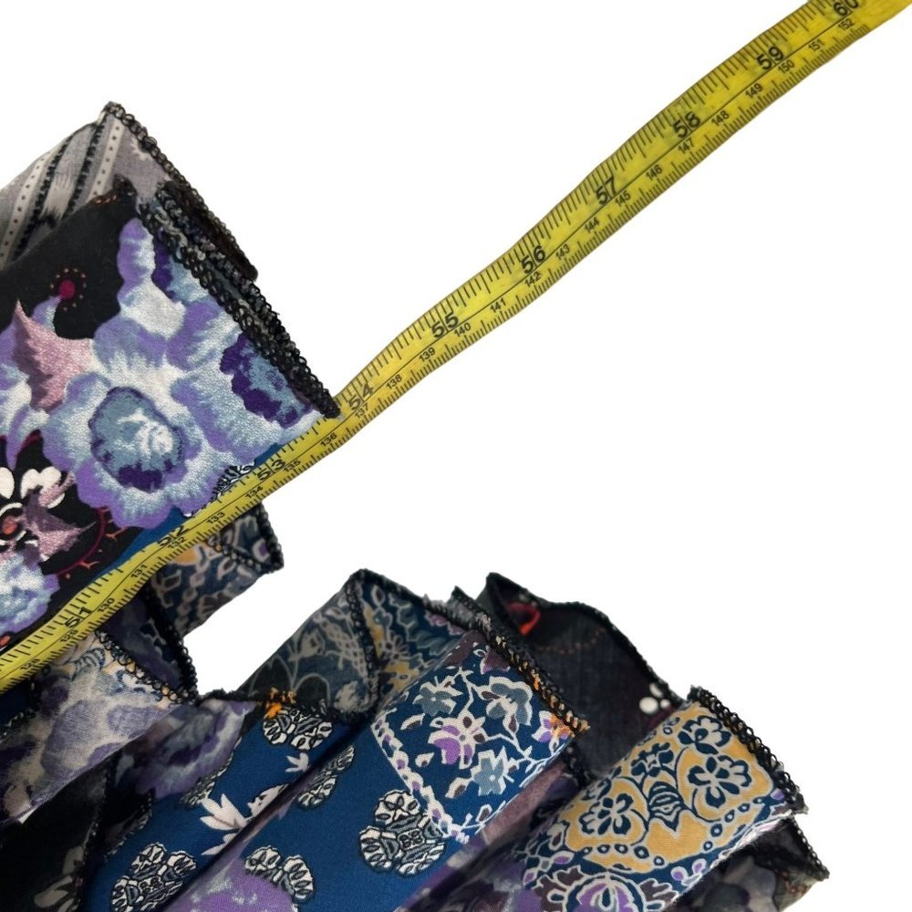 Jaase Black Multicolor Patchwork Button Up Half S… - image 8